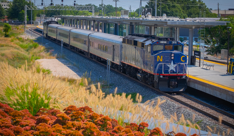 A Piedmont train at Raleigh Union Station